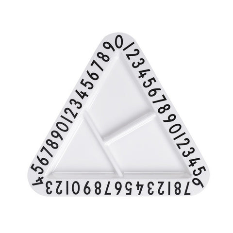 Design Letters Triangular Snack Plate